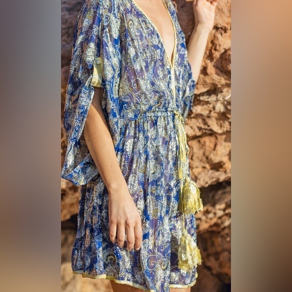 Miss June Paris Pool Dress in Cobalt Blue OS - Picture 3 of 13